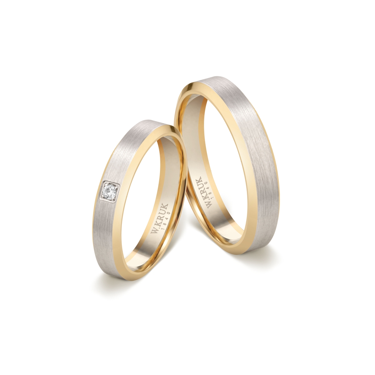 Komplet obrączek złotych CHAMONIX