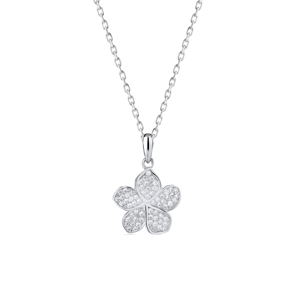 Wisiorek srebrny z cyrkoniami