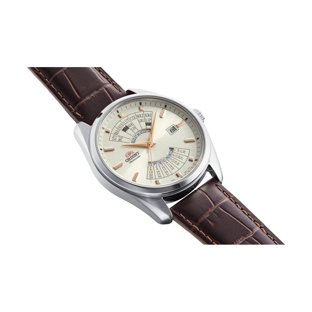 ZEGAREK ORIENT CONTEMPORARY MULTI-YEAR CALENDAR POLAND AUTOMATIC