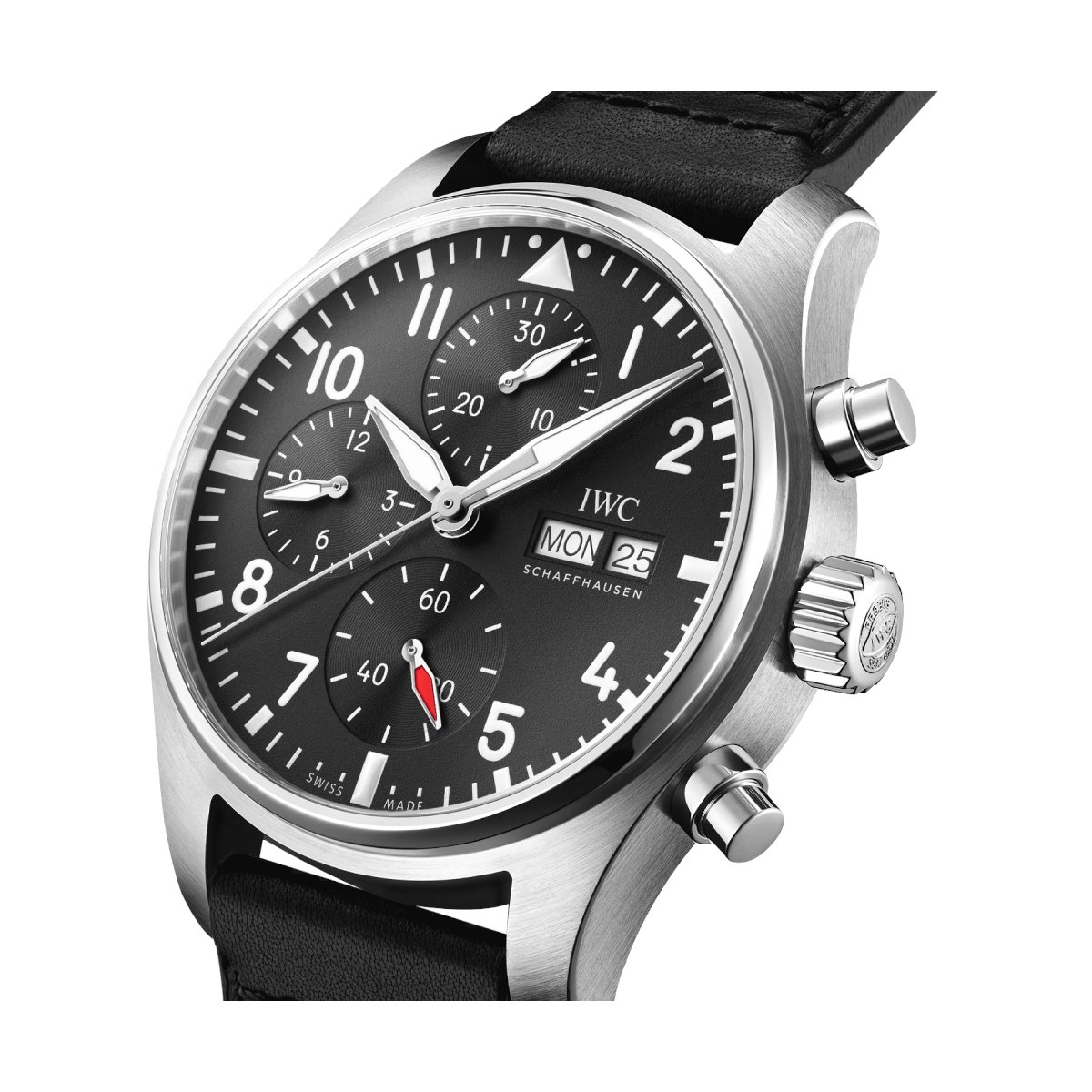 ZEGAREK IWC SCHAFFHAUSEN PILOT'S AUTOMATIC CHRONOGRAPH
