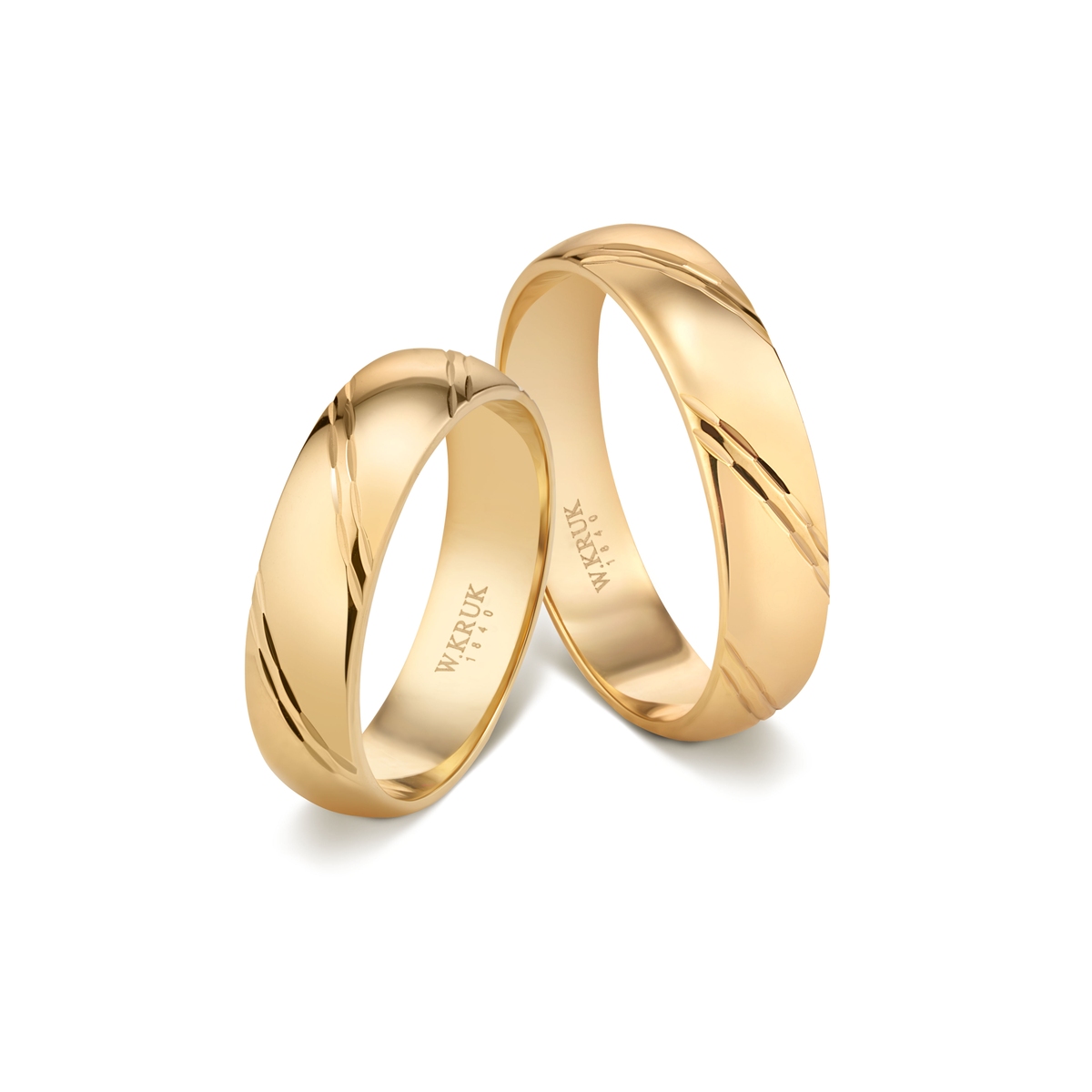 Komplet obrączek złotych SENTIMENTO