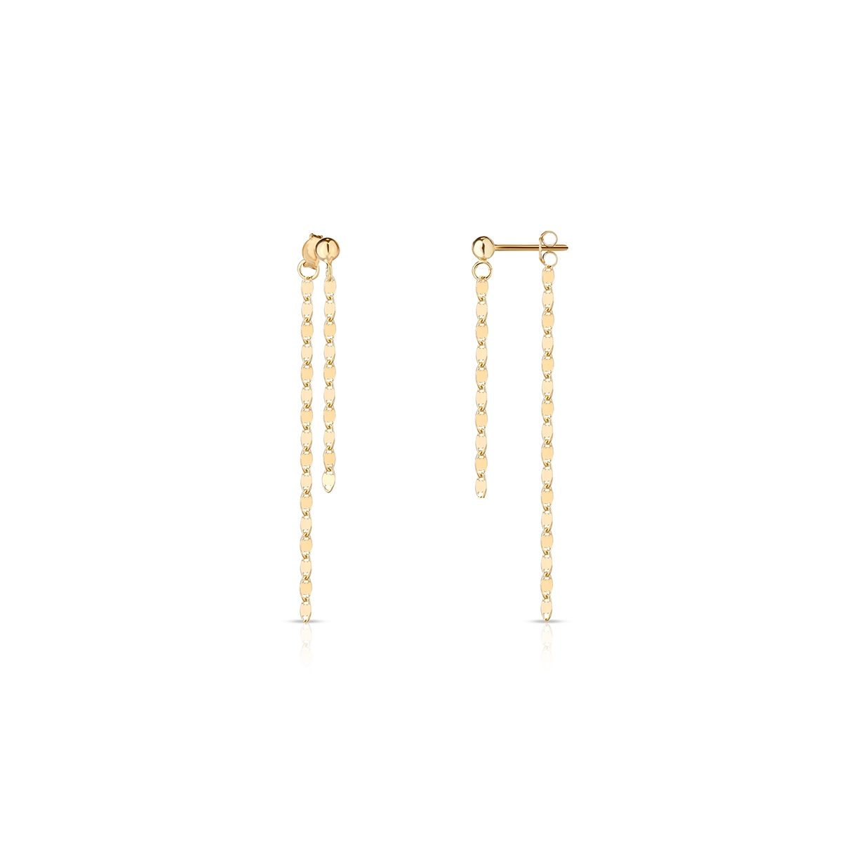 Kolczyki srebrne pozłacane