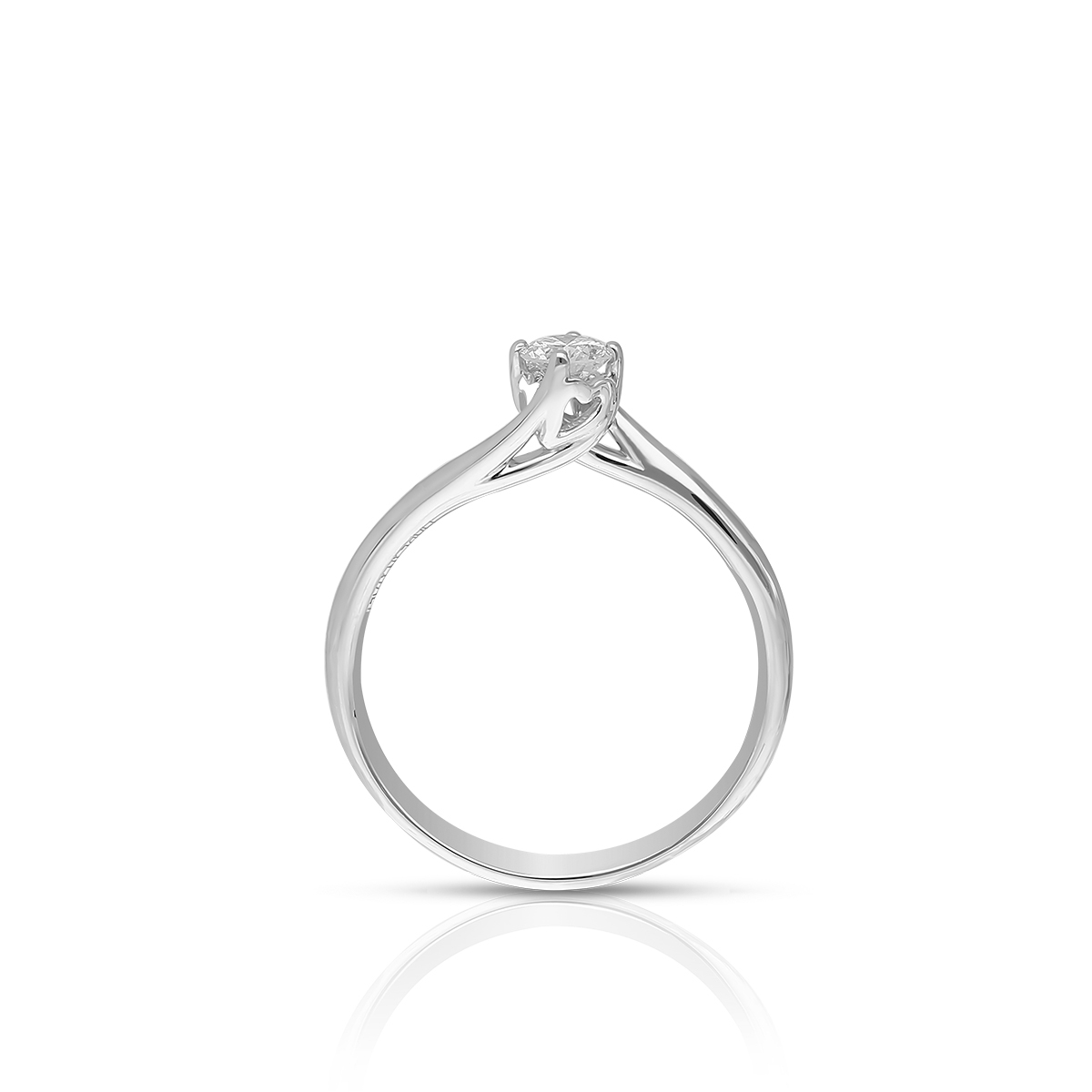 Pierścionek białe złoto RECARLO