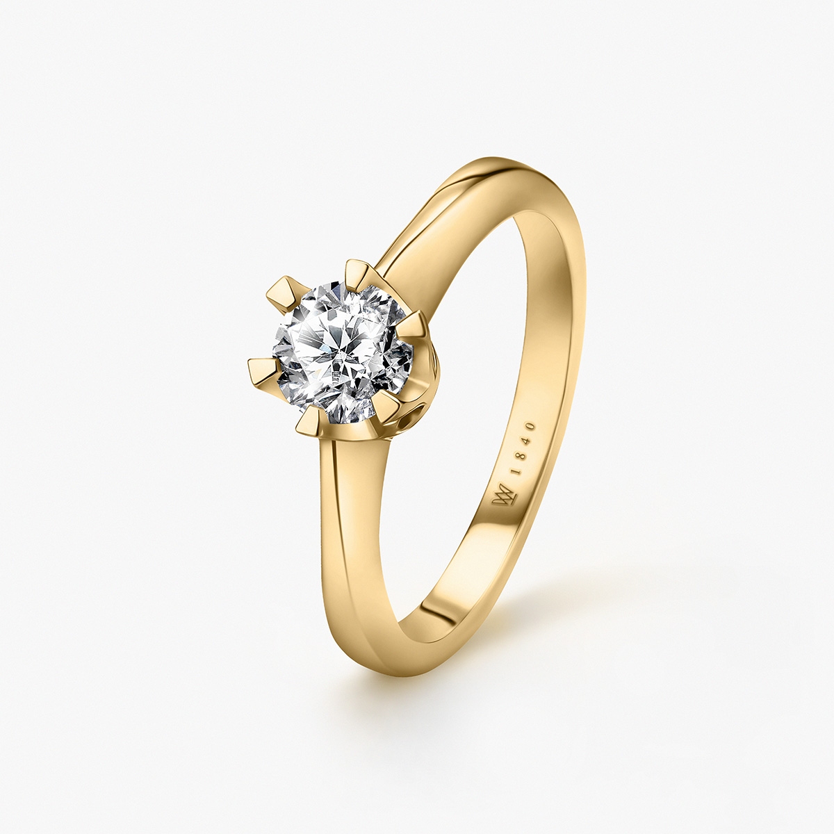 Pierścionek zaręczynowy złoty Jedyny
