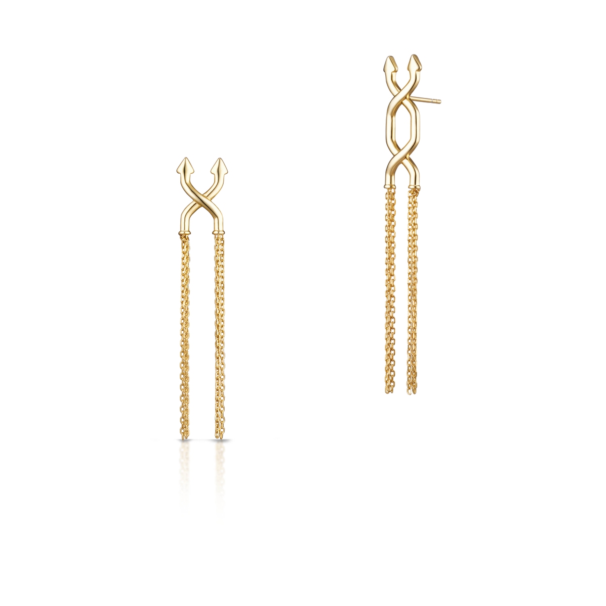 Kolczyki srebrne Shuffle Longplay