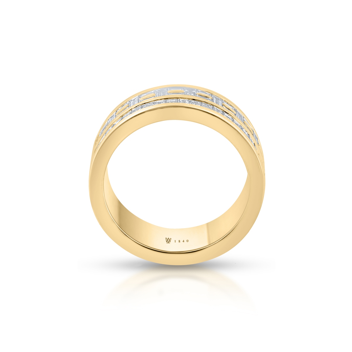 Pierścionek złoty z diamentami