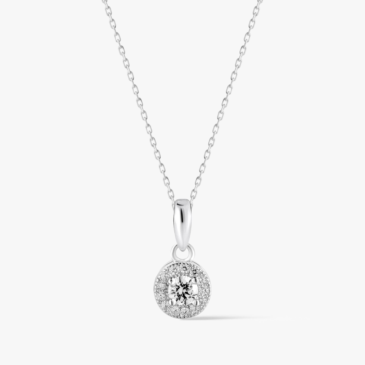 Wisiorek srebrny z cyrkoniami