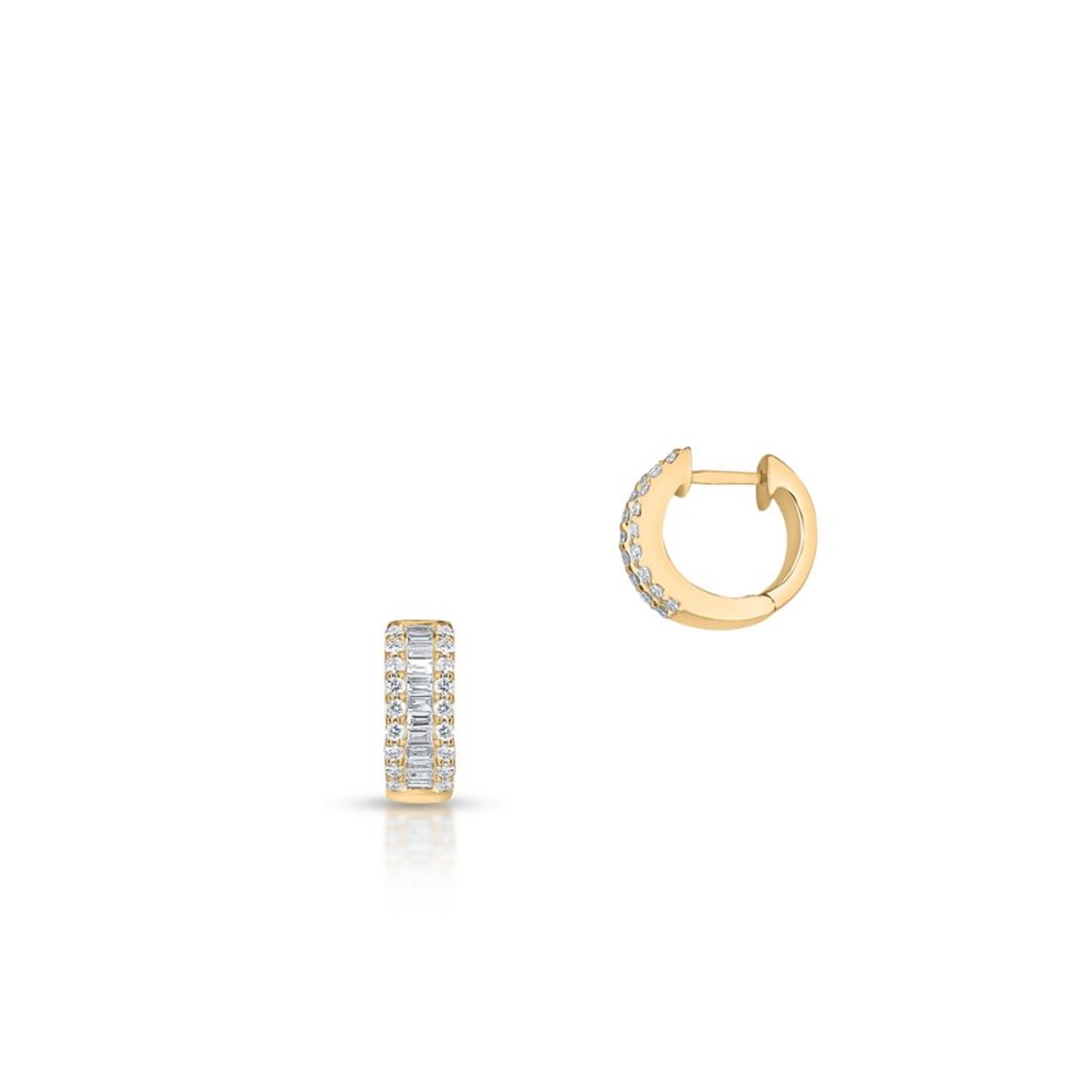 Kolczyki złote z diamentami