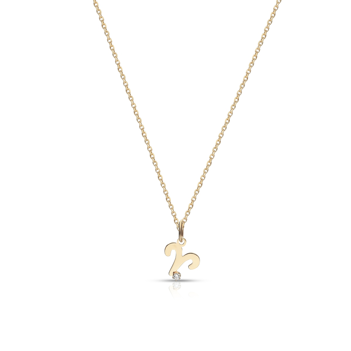 Wisiorek złoty Zodiak Baran