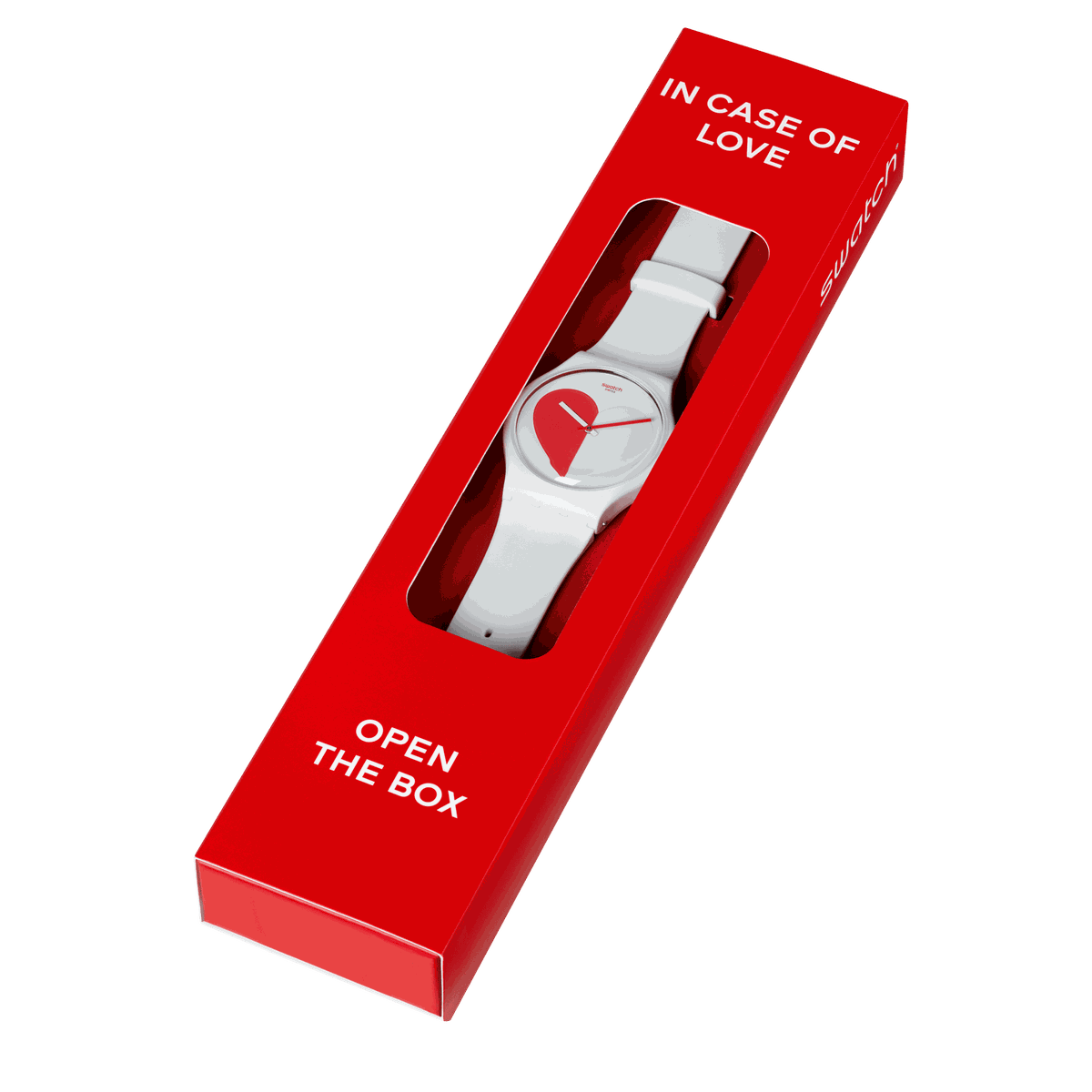 ZEGAREK SWATCH HALF <3 RED