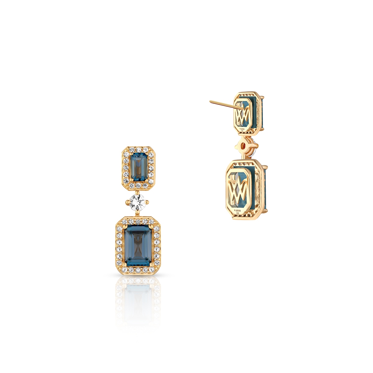 Kolczyki złote Diva