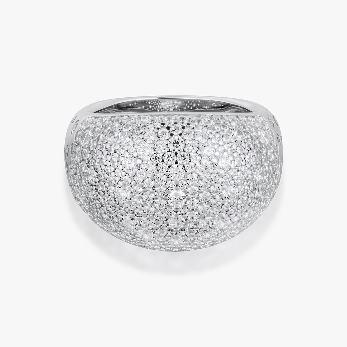 Pierścionek srebrny z cyrkoniami