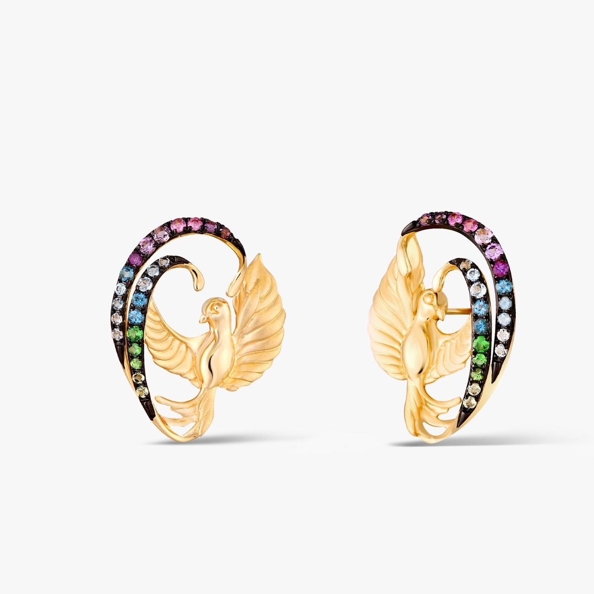 Kolczyki złote Preludium Paradise Birds