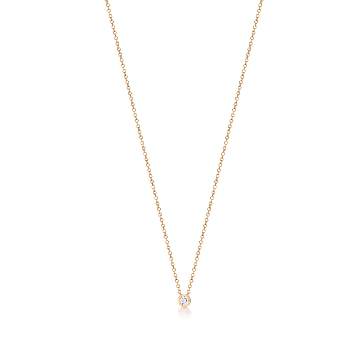 Naszyjnik złoty z cyrkonią