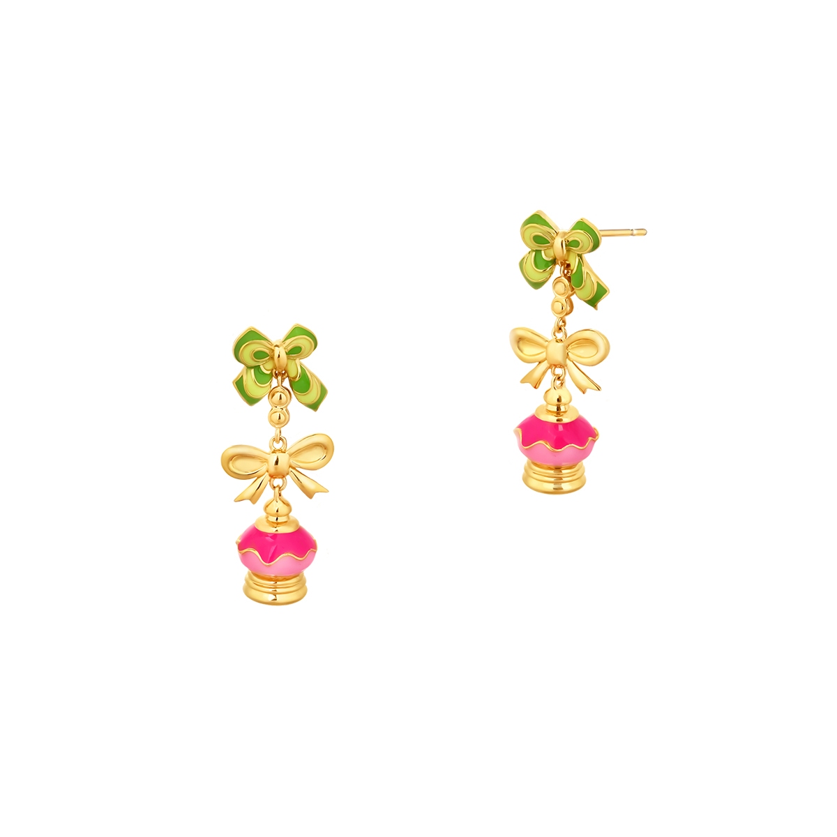 Kolczyki z kolorową emalią Wonderland