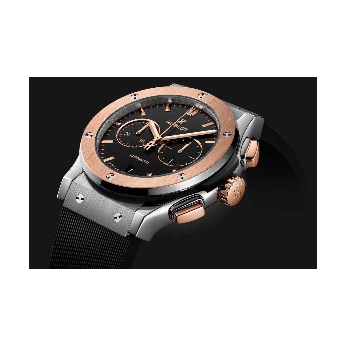 ZEGAREK HUBLOT CLASSIC FUSION CHRONOGRAPH KING GOLD TITANIUM