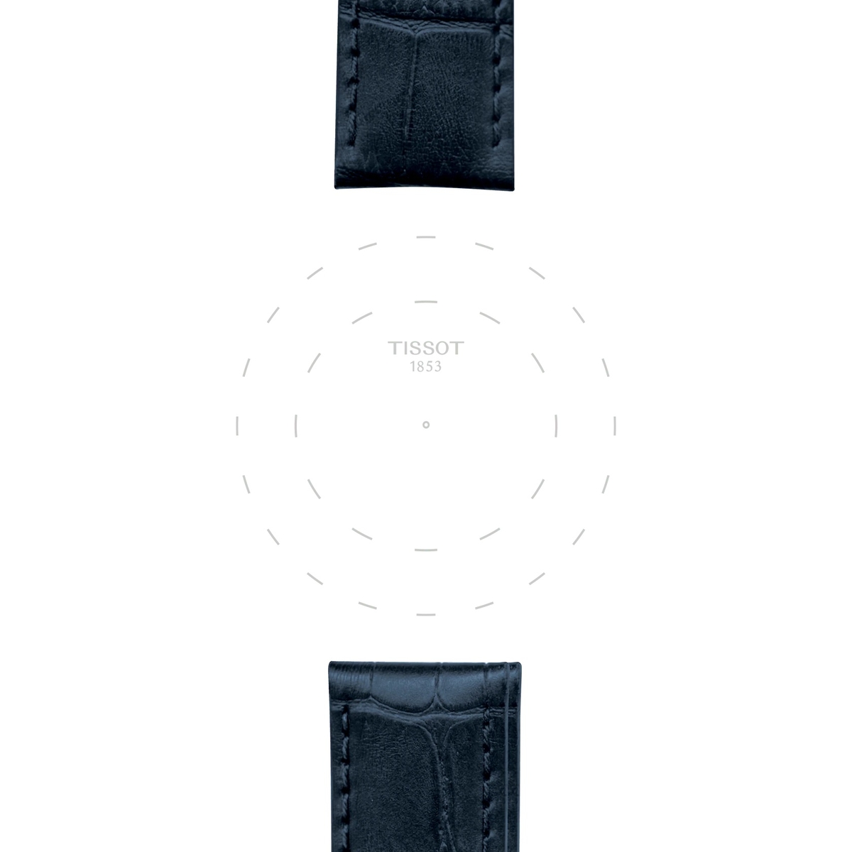 Tissot niebieski pasek skórzany 19 mm