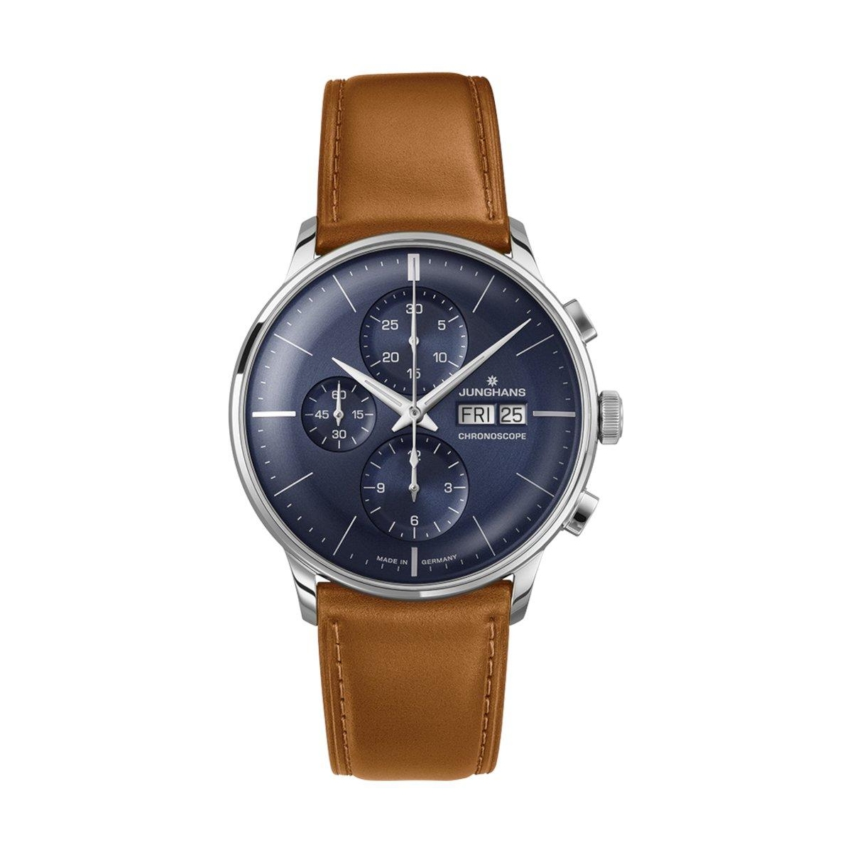 ZEGAREK JUNGHANS MEISTER CHRONOSCOPE DATE ENGLISH