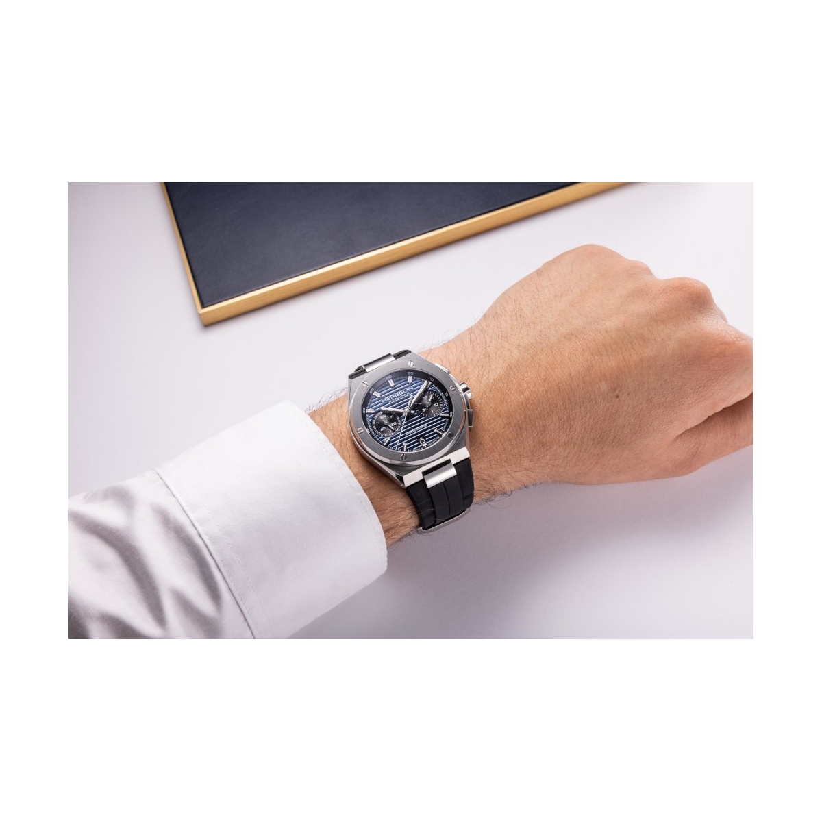 ZEGAREK HERBELIN CAP CAMARAT AUTOMATIC CHRONOGRAPH