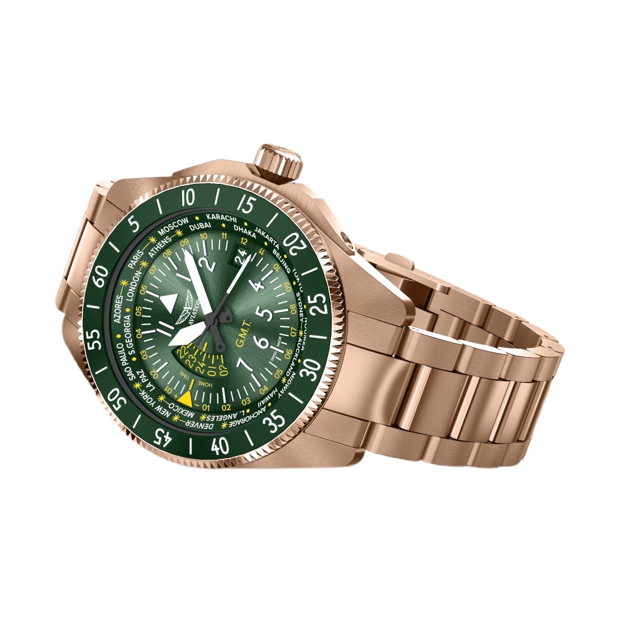 ZEGAREK AVIATOR AIRACOBRA GMT