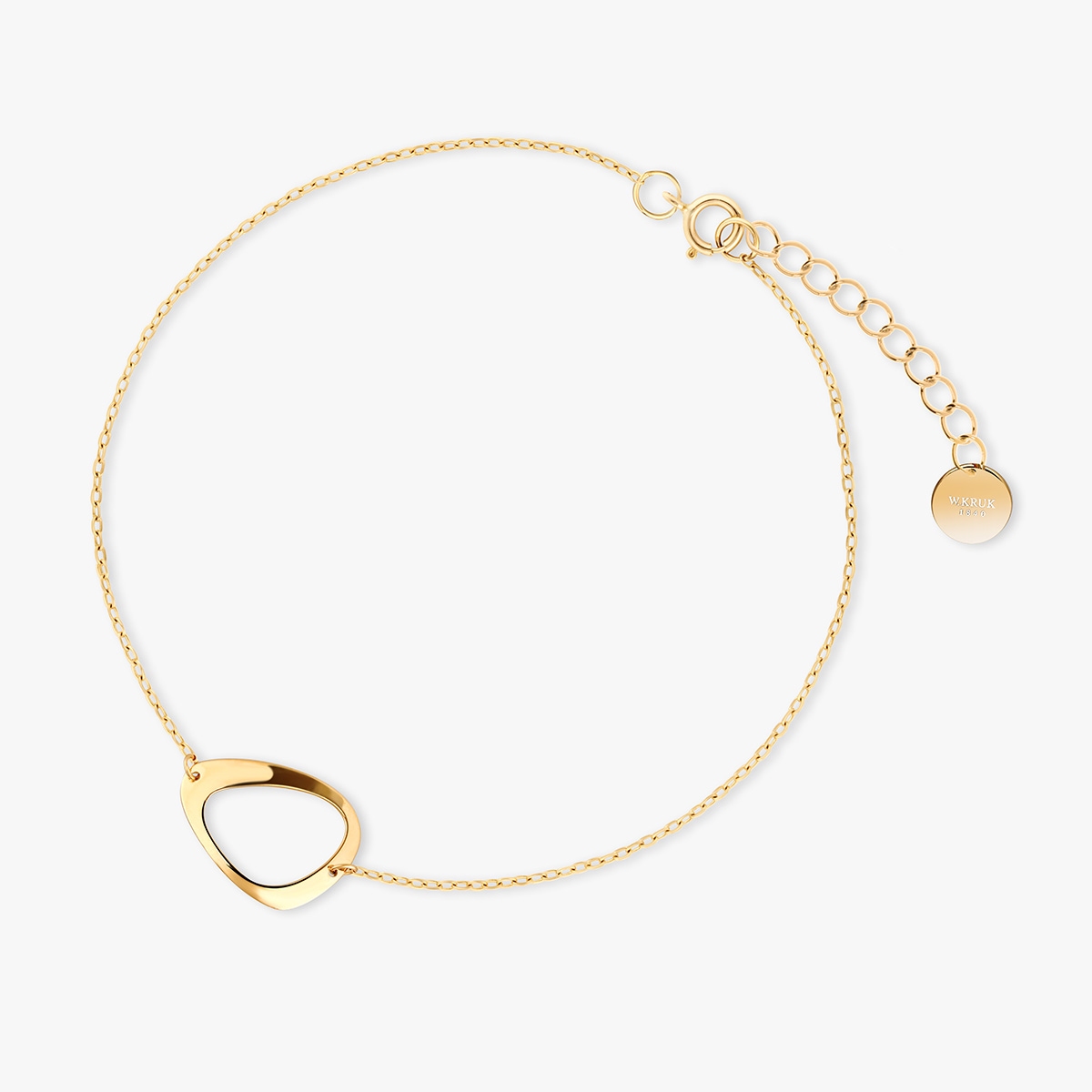 Bransoleta srebrna pozłacana