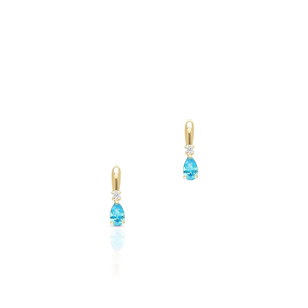 Kolczyki złote z cyrkoniami