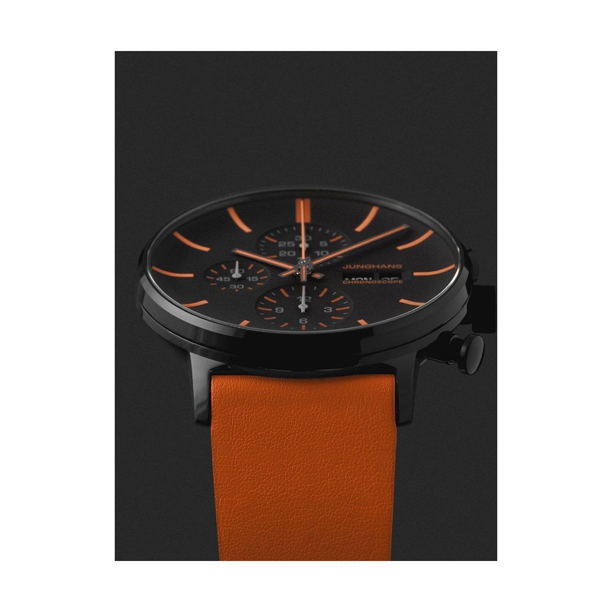 ZEGAREK JUNGHANS FORM A CHRONOSCOPE DATE ENGLISH