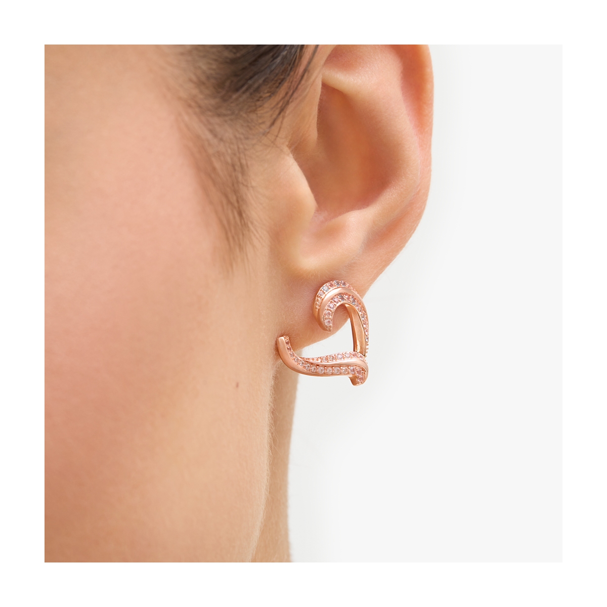 Kolczyki srebrne Balerina