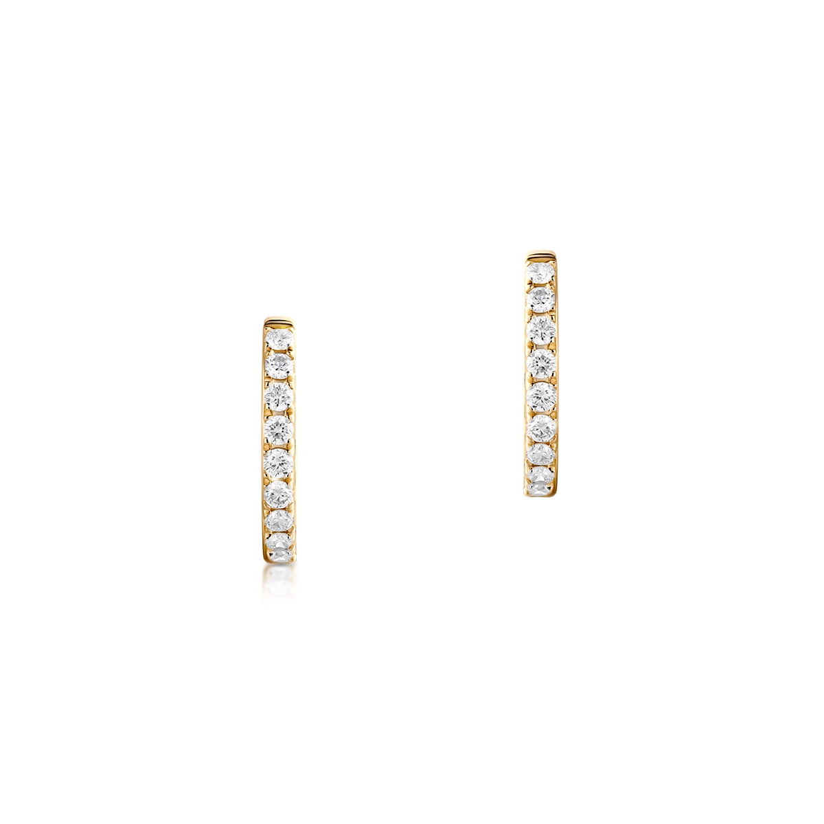 Kolczyki złote z brylantami