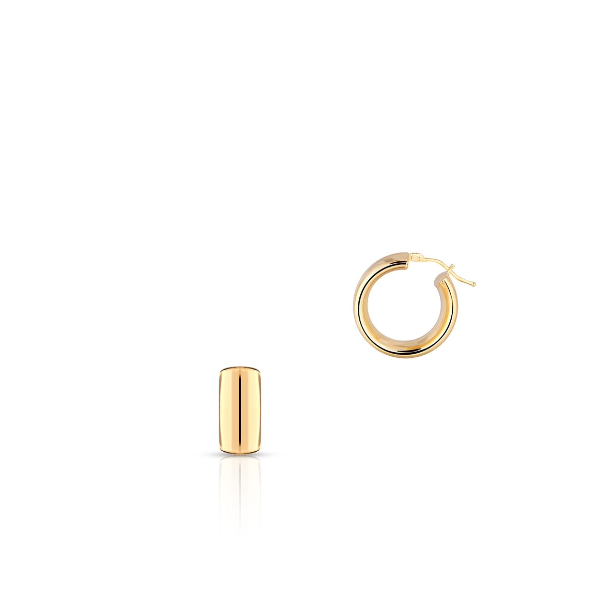 Kolczyki złote koła