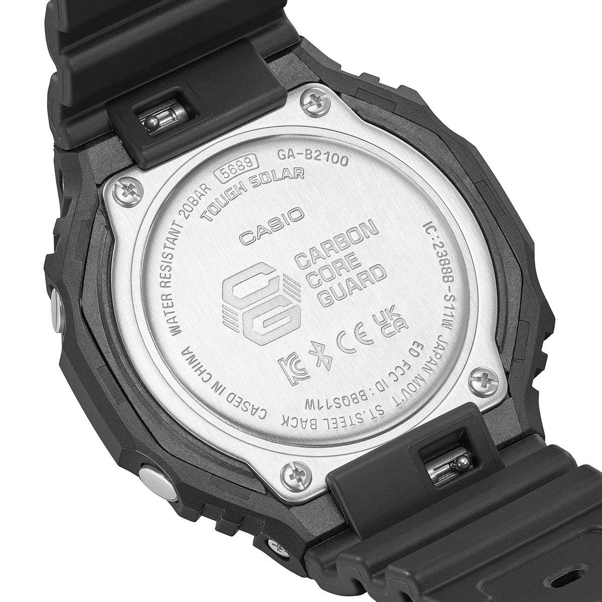 ZEGAREK G-SHOCK Octagon Black CasiOak Solar