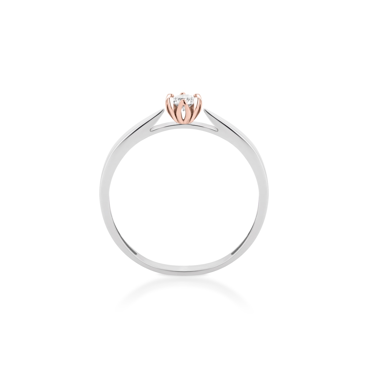 Pierścionek zaręczynowy złoty Romantyczny