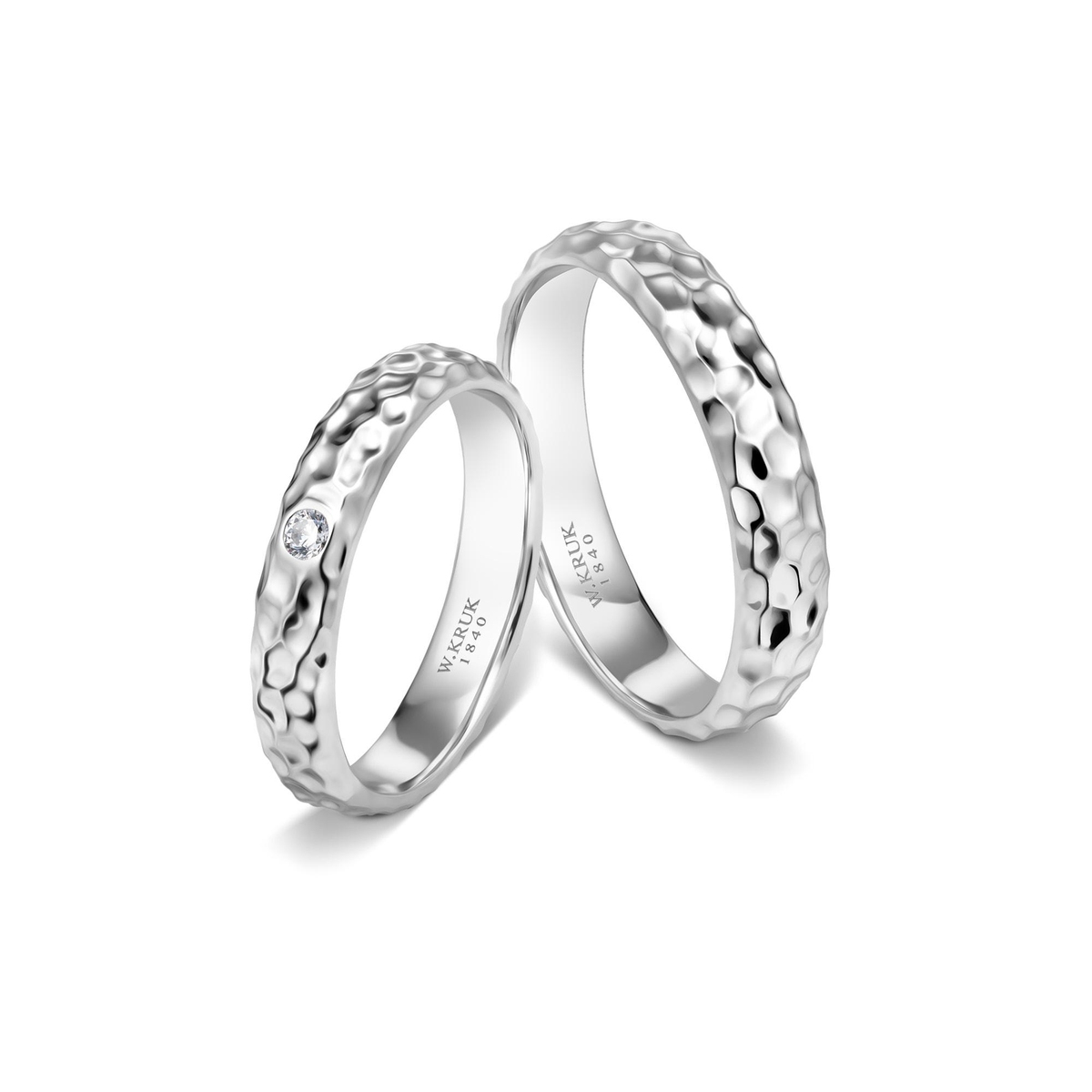 Obrączka srebrna z cyrkonią SENTIERO