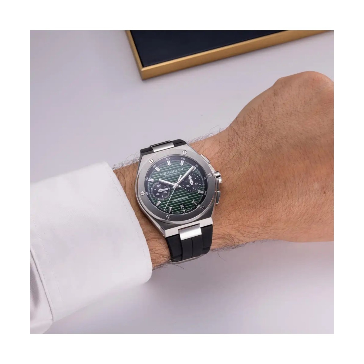 ZEGAREK HERBELIN CAP CAMARAT AUTOMATIC CHRONOGRAPH