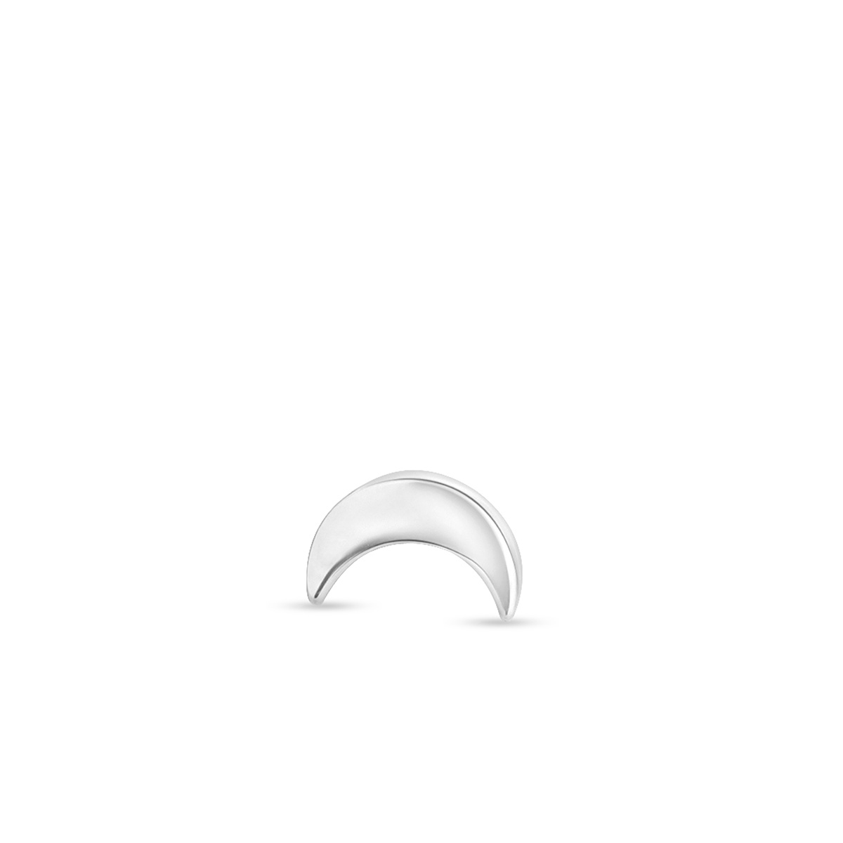 Kolczyk srebrny księżyc