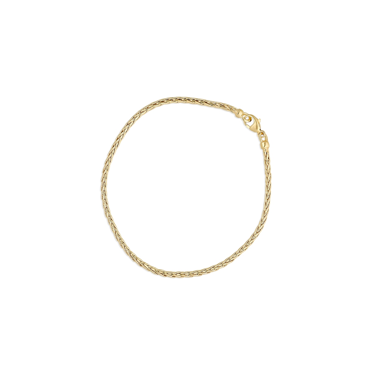 Bransoleta złota kłos