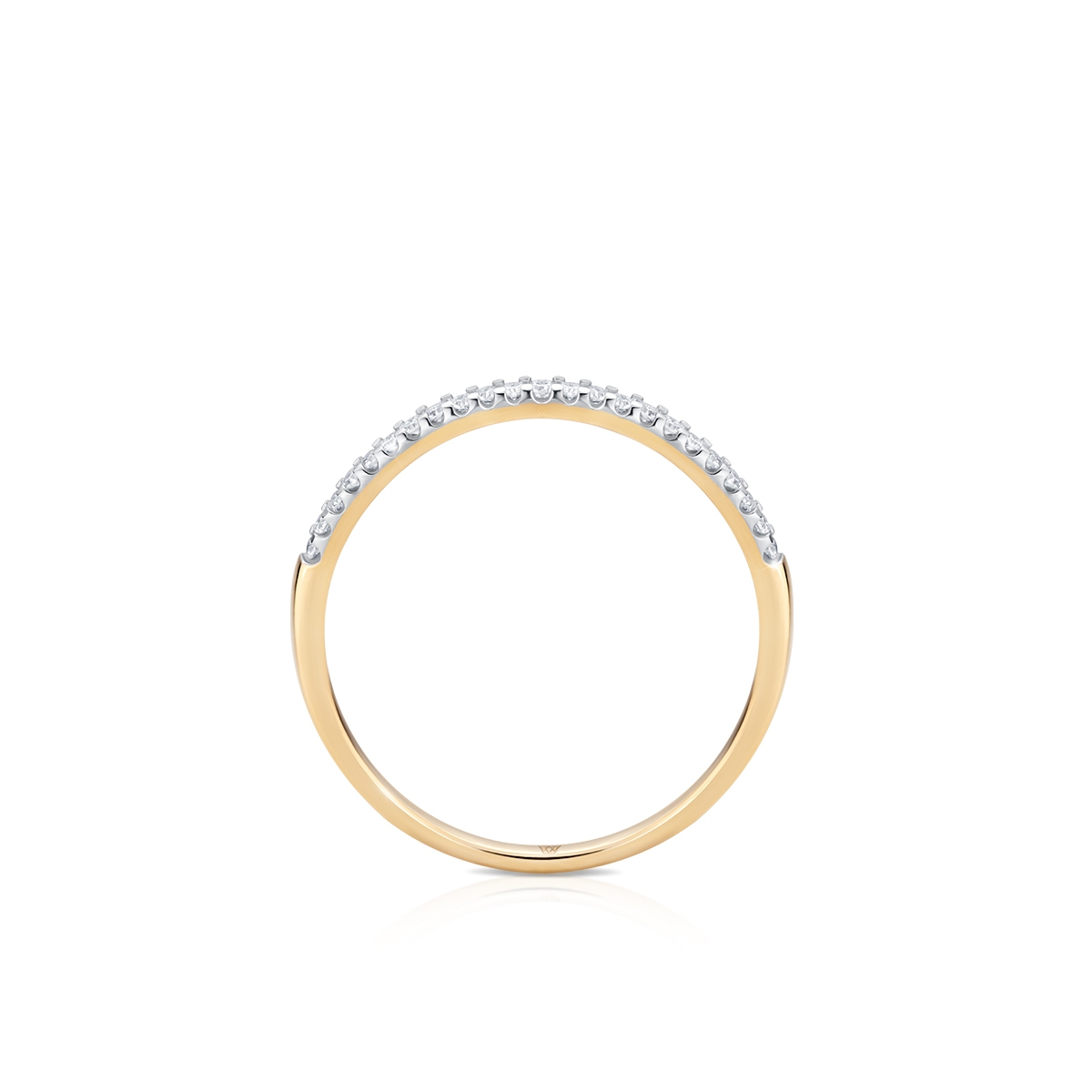 Pierścionek złoty z diamentami