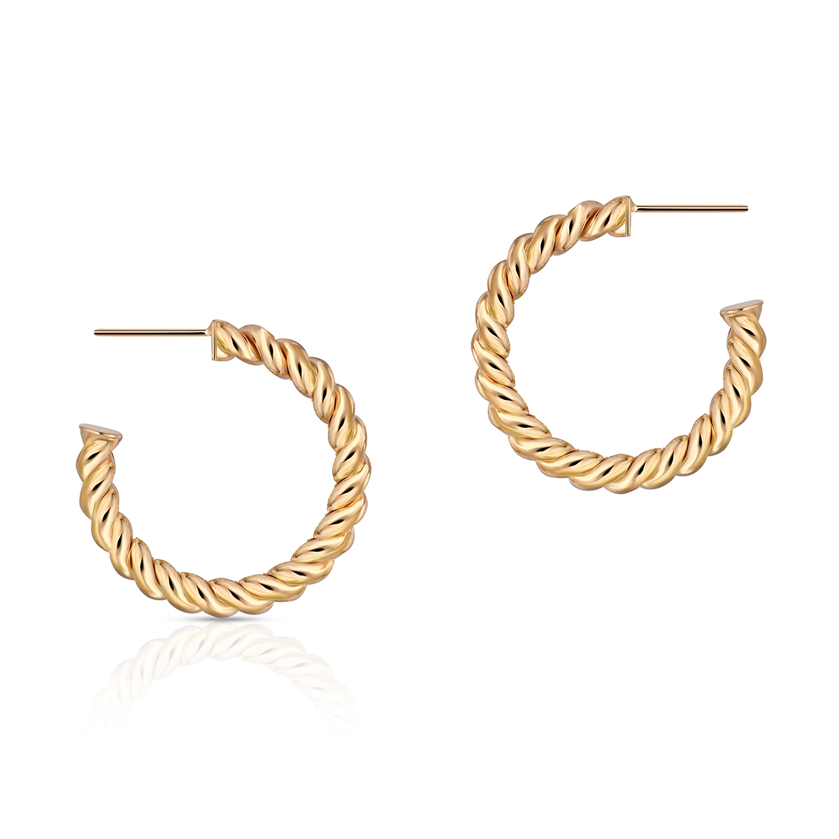 Kolczyki złote koła