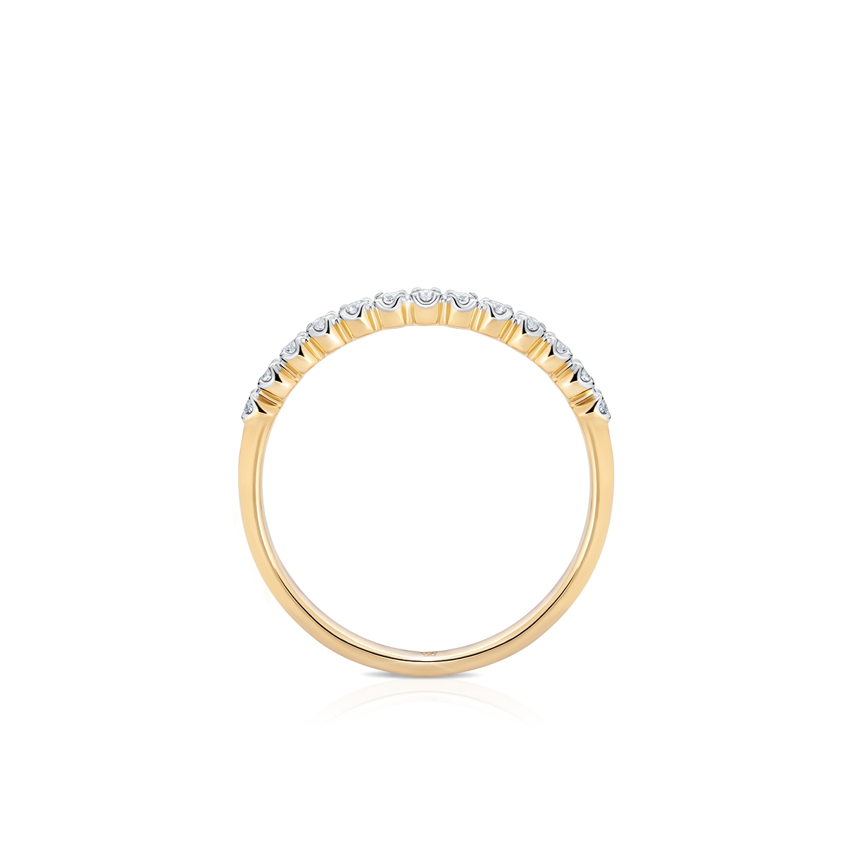 Pierścionek złoty z diamentami