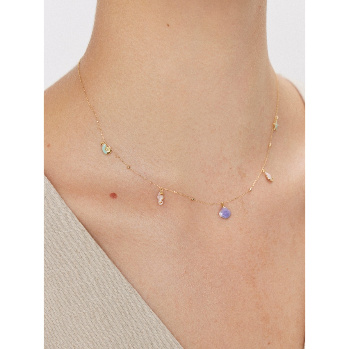 Naszyjnik złoty Santorini