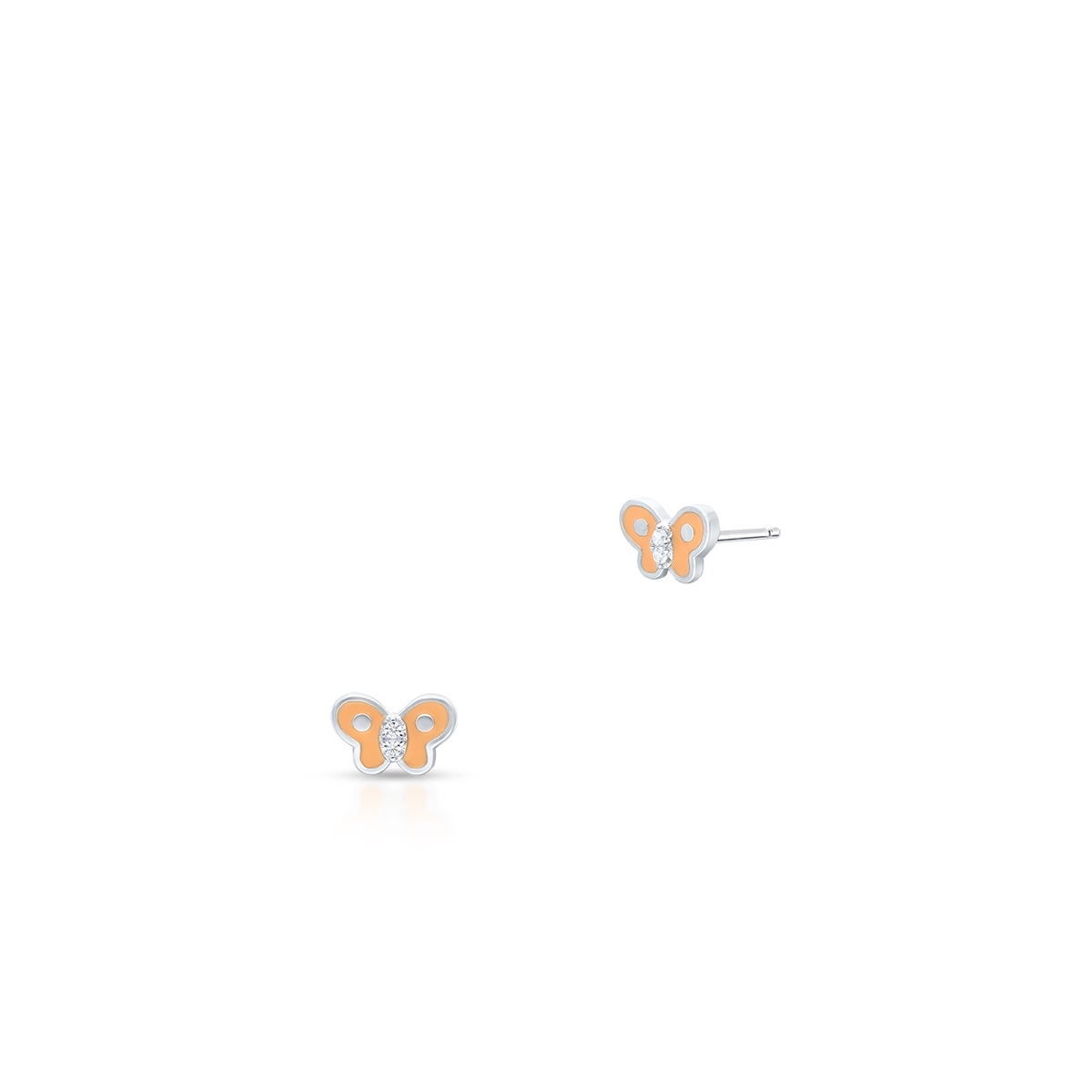 Kolczyki srebrne motyle