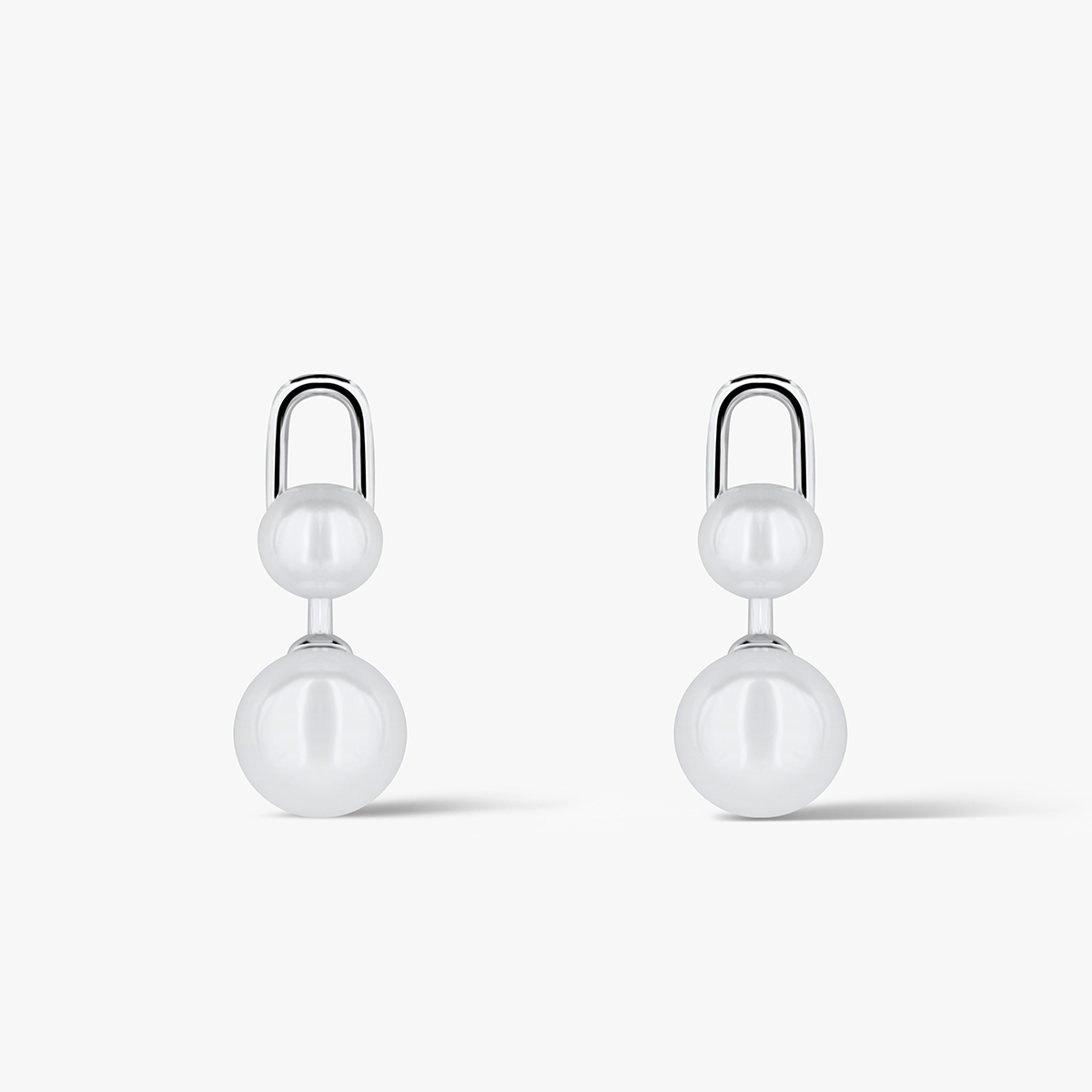 Kolczyki srebrne z perłami