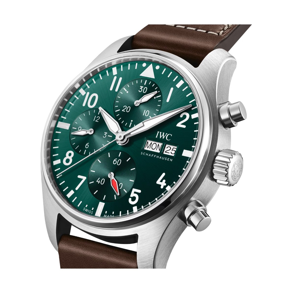 ZEGAREK IWC SCHAFFHAUSEN PILOT'S AUTOMATIC CHRONOGRAPH
