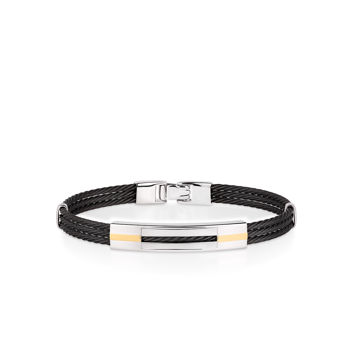 Bransoleta stal i złoto