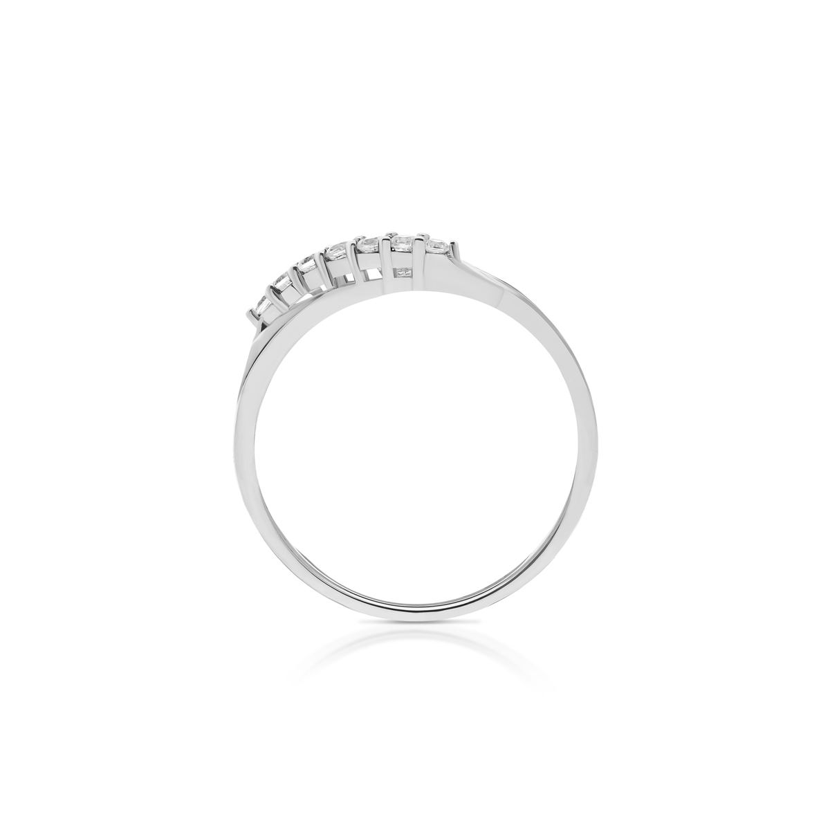 Pierścionek srebrny z cyrkoniami