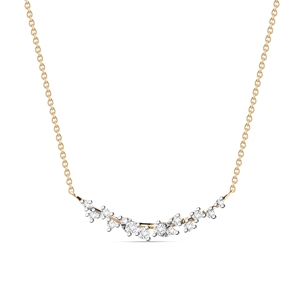 Naszyjnik złoty z diamentami Galaktyka