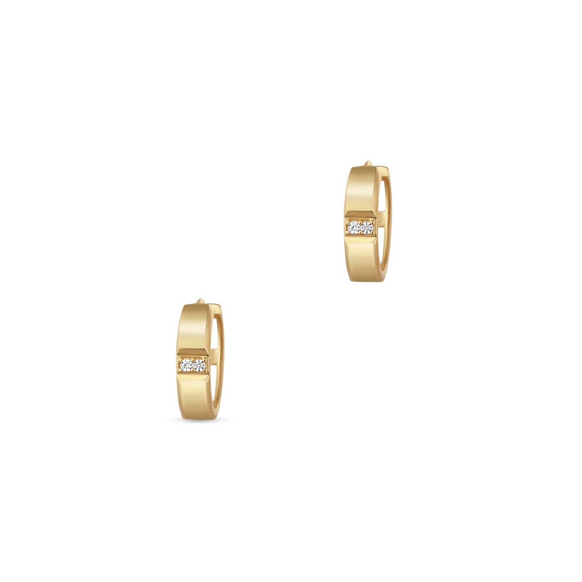 Kolczyki złote z cyrkoniami