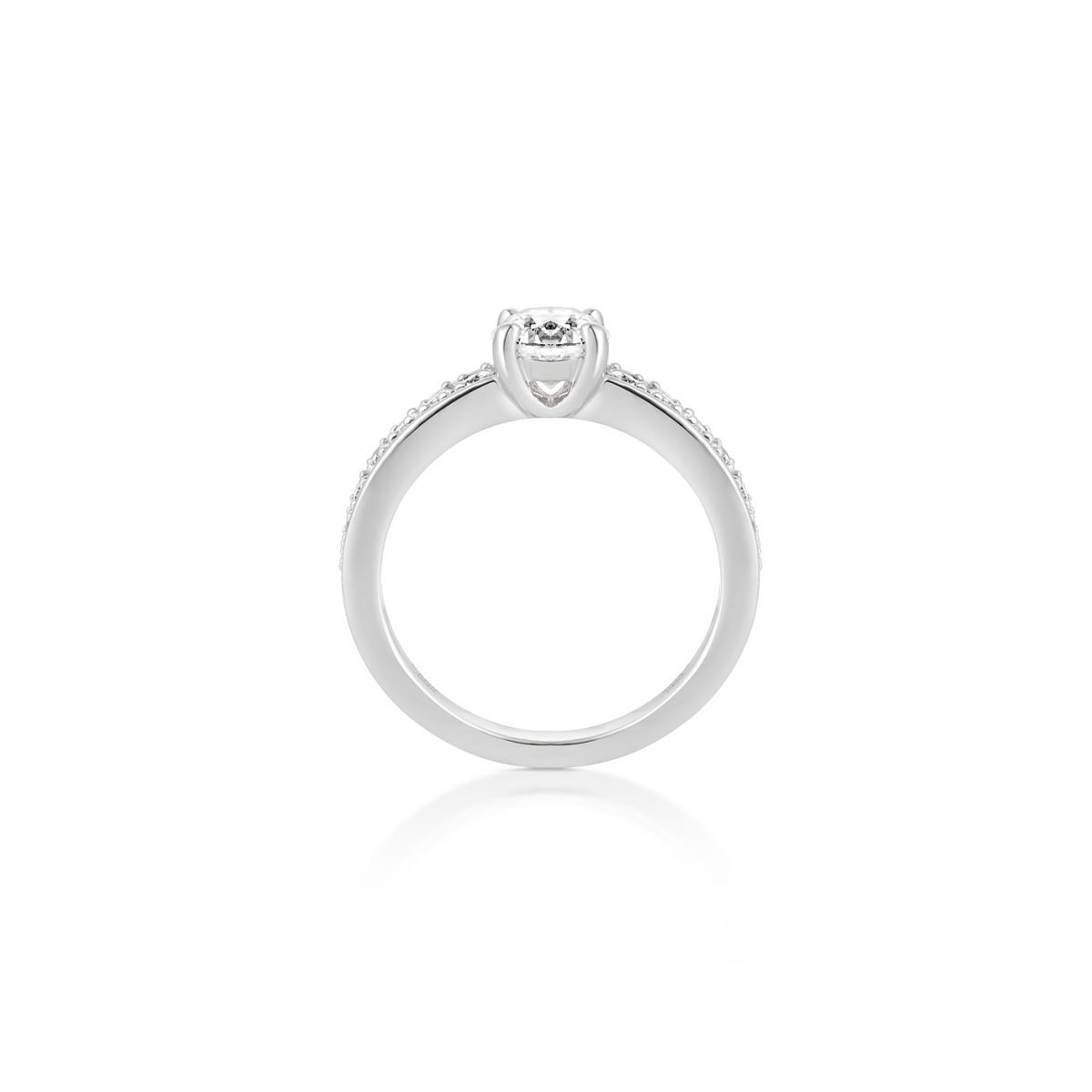 Pierścionek zaręczynowy złoty Szczęśliwy