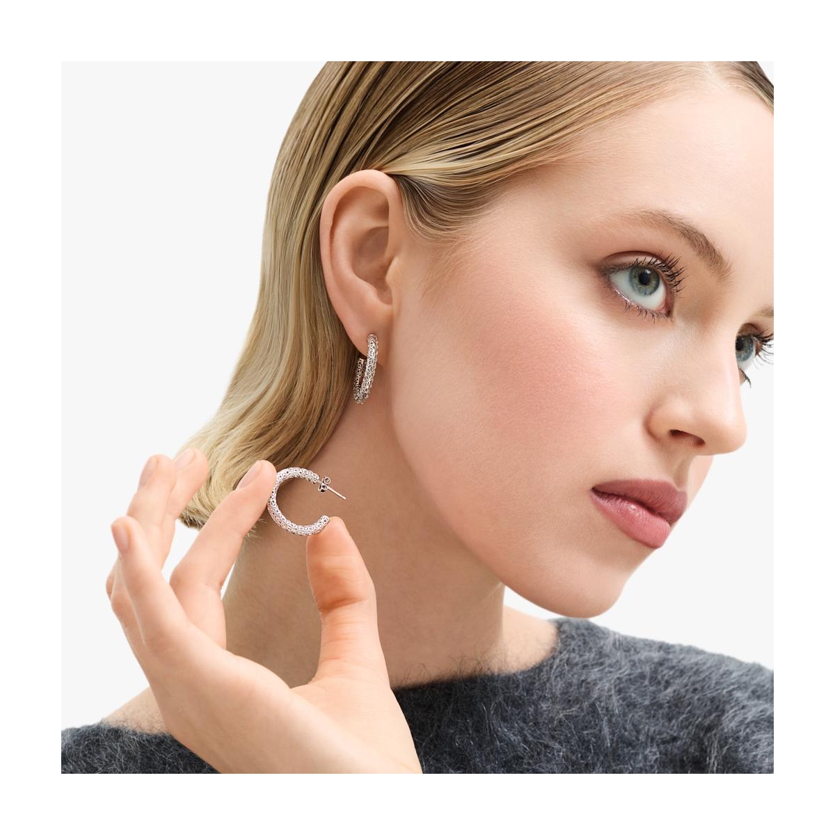 Kolczyki srebrne ażurowe