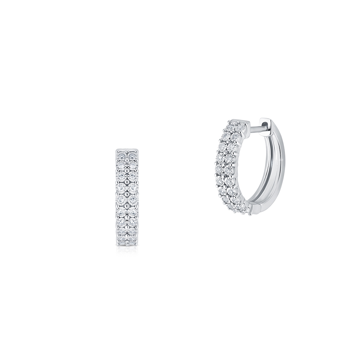 Kolczyki złote z diamentami